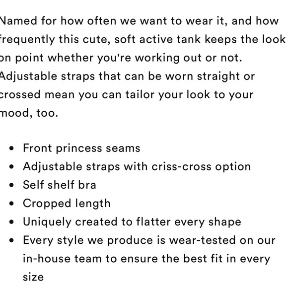 NWT Beyond Yoga Spacedye Always On Cropped Tank in Cloud White Size Small - Picture 6 of 8